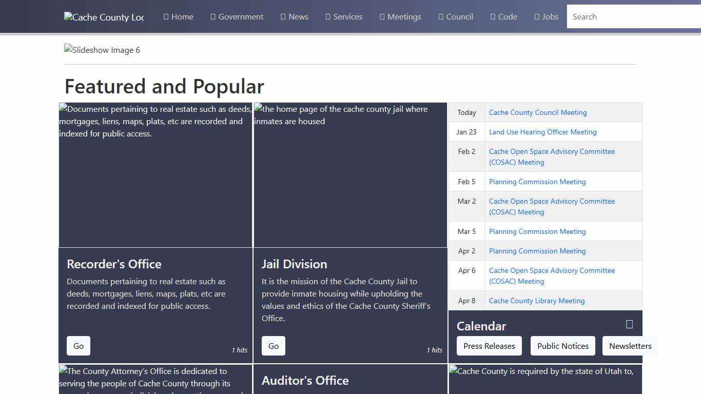 Official Site of Cache County, Utah - Home